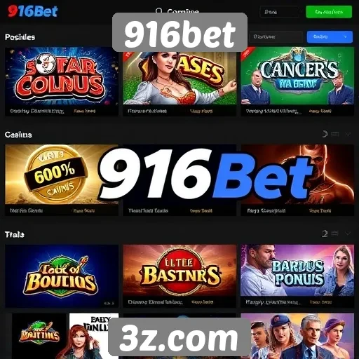 A variedade de jogos disponíveis no 916bet